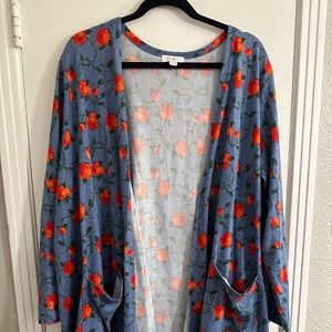 Lularoe Sarah open front cardigan size 2XL